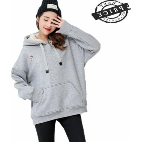 2021 New Fashion Autumn Women Hooded Sweatshirt Lambs Velvet Long Sleeve Hoodies Ladies Winter Tops Sweatershirts LWL523