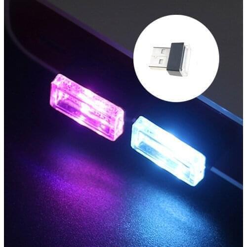 1 piece of car shape USB atmosphere LED light for Citroen C3 C4 C5 DS3 DS4 DS5 DS6 C1 C2 C6 C8 Fiat 500 Saab Renault Duster