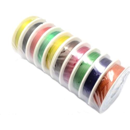 10 Rolls/set 0.4mm Mix Color Iron Wire for DIY Handmade Jewelry Making bracelet necklace supplies accessories Approx 12m/roll