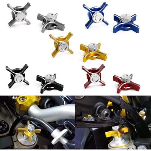 Aluminum CNC Front Fork Adjuster Cap bolt for 2014-2016 Yamaha MT FZ 09 Z800 2014 2015 2016 14 16