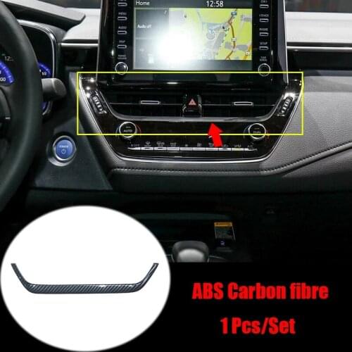 Car Navigation Strip Cover Trim Frame Sticker for Toyota Corolla E210 2019 2020 Car Styling Accessories