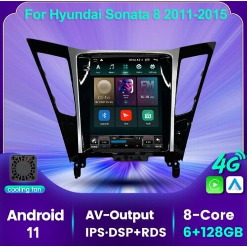 MEKEDE 9.7 Inch Tesla Style Screen Android 11 for Hyundai Sonata 8 2011 - 2015 Car Multimedia Player GPS Navigation Carplay AUTO