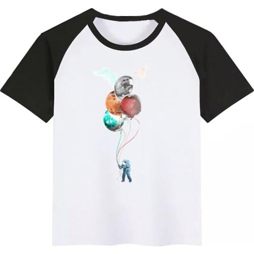 Spaceman Children Baby Boy Kids T Shirt Fashion Cartoon Short Sleeve T-shirt Clothes Funny Girls Tshirt Casual Tee Tops