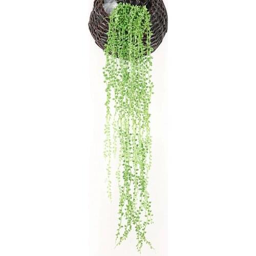 78-90cm Green Artificial Lover Tears Hanging Succulents Plants for Home Garden Decoration Wall Vine Rattan plantas artificiais