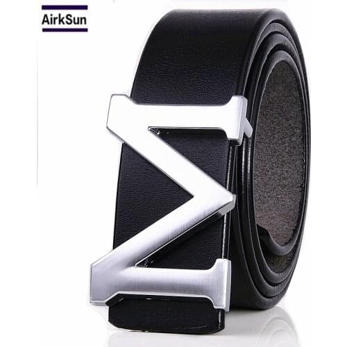 Designer Belts Men High Quality M Buckle Mens Belt Luxury Belts For Men Cowskin