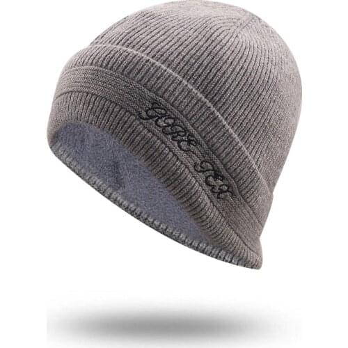 New Wool Beanies Knitted Hat Mens Winter Hats For Women Skullies Brimless Cap Gorras Bonnet Male Beanie Thick Winter Hat Cap