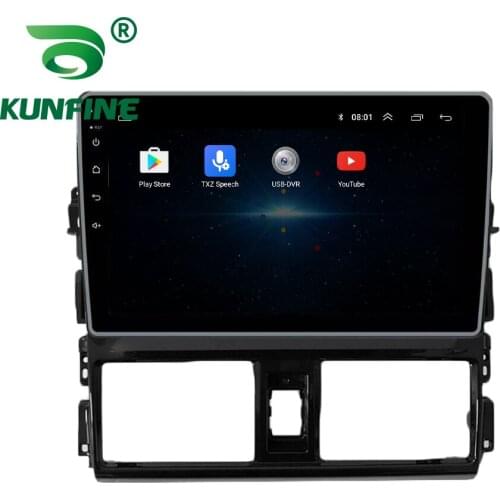 Octa Core 1024*600 Android 10.0 Car DVD GPS Navigation Player Deckless Car Stereo for Toyota Vios/Yaris 2013-2016 Radio Headunit