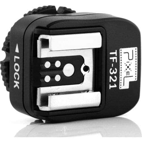 Pixel TF-321 TTL Flash Hot Shoe Hotshoe Adapter Converter For Canon 580EX 550EX 600D 700D 70D 6D 60D 550D 5D Camera and Flashgun