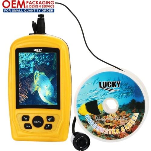 LUCKY Underwater Waterproof Camera System Fish Finder w/ 3.5 inch TFT RGB Display Monitor 20M Cable (OEM Packaging Available)
