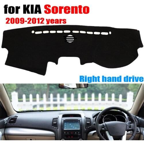 RKAC Car dashboard cover mat for KIA Sorento 2009-2012 years Right hand drive dashmat pad dash covers auto dashboard accessories