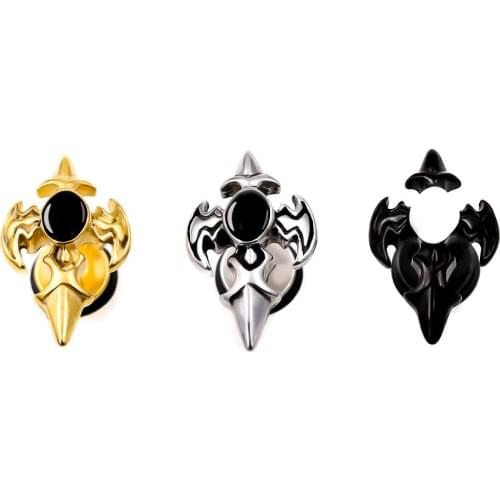 2020 New Trends Fashion Polish Punk Style Stainless Steel Cross Unique Earring Studs for Men and Women