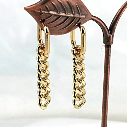 10Pairs, Metal Chain Punk Earrings for Women New Bohemia Minimalism Tassel Earring Fashion jewelry Accessories