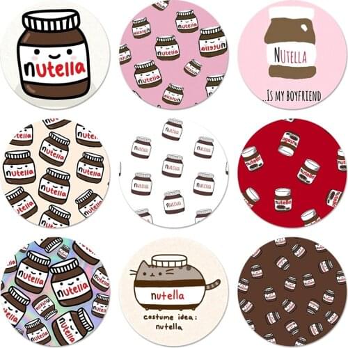 Chocolate Food Tumblr Nutella Icons Pins Badge Decoration Brooches Metal Badges For Clothes Backpack Decoration