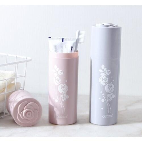 Portable travel rinse cup toothbrush box / toilet washroom set / creative minimalist gargle toothbrush cup 6*19.5*5.8cm