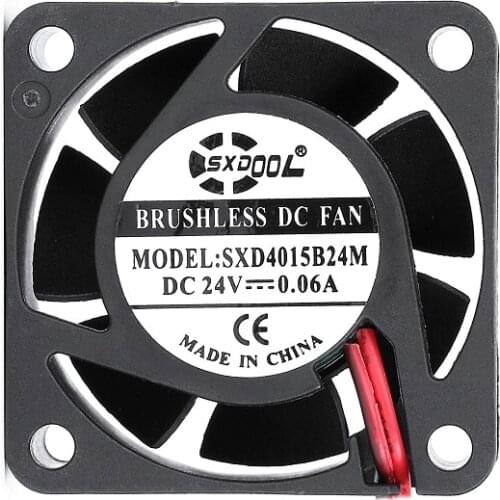 SXDOOL SXD4015B24M 40*40*15MM DC24V 0.06A 6500rpm 7.15cfm 1u 2u case cooling fan