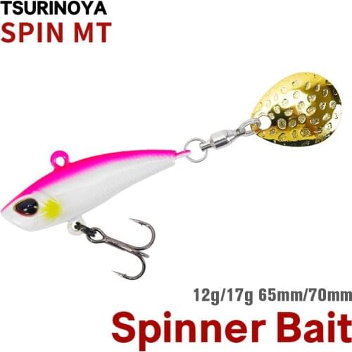 TSURINOYA SPIN MT Metal VIB Hard Lure 12g 17g VIB Hard Fishing Lure 36mm/42mm Sinking Spinner Hard Bait Artificial Bait VIB Jig