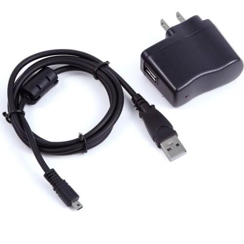 USB AC/DC Power Adapter Camera Battery Charger + PC Cord For Nikon Coolpix S9100