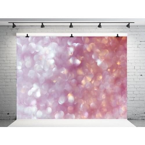 VinylBDS 7x5ft Pink Bokeh Backdrops Blurry Photograpy Backdrop Glitter Bubble Photo Background Bokeh Photography Backdrop