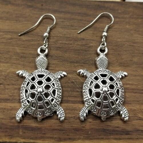 1pair Simple Women Fashion Drop Earrings Fancy Turtle Earrings