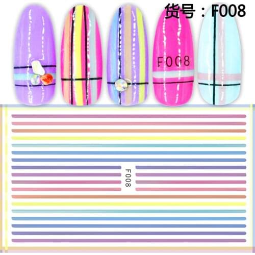 Starfish Line Shark Banana Cat Squid Nail Sticker Adhesive DIY Decoration Accessories Applique Art Nail Sticker 10PCS