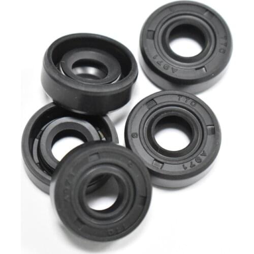 5pcs 7mm*8mm*19mm TC type Black Oil Seal Ring Replacements For LG samsung Philips blender Parts