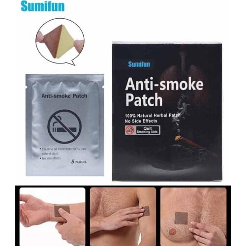 Sumifun 70pcs Anti-smoke Patch Stop Smoking Balm Patch 100% Natural Ingredient Quit Smoking Cessation Plaster Health Therapy