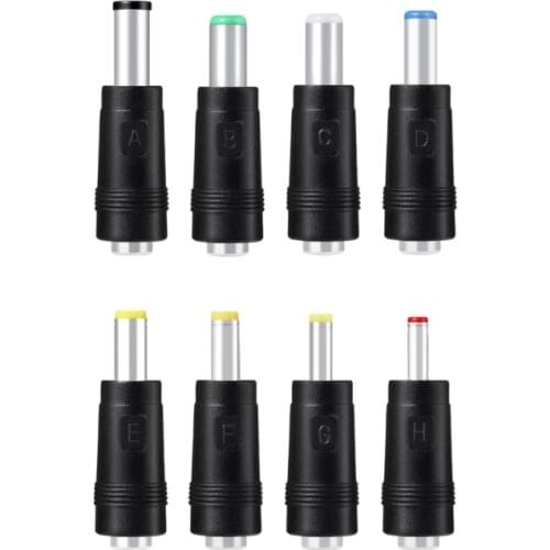 8in1 5V USB to DC 5.5x2.1mm 3.5mm 4.0mm 4.8mm 6.4mm 5.5x2.5mm Plug Charging Cord for Fan Speaker Router LED Lamp