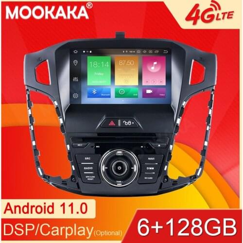 Android11 6+128GB For Ford Focus 2012-2014 Car GPS Navigation Streaming Media Multimedia Player Head Unit Auto Radio