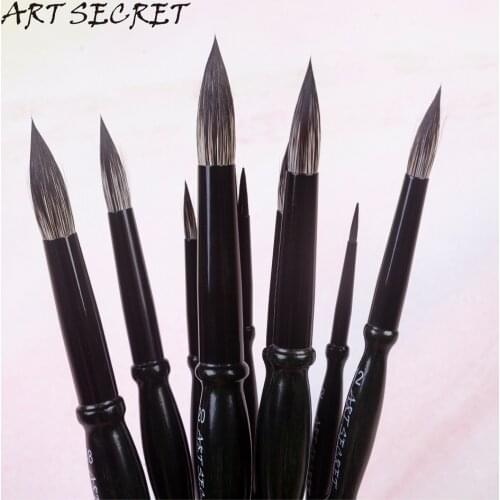 1PC 87R bamboo handle squirrel hair mixed watercolor art watercolor paint brush