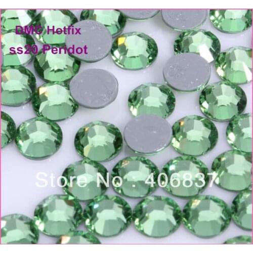 Free Shipping! 1440pcs/Lot, ss20 (4.8-5.0mm) High Quality DMC Peridot On Rhinestones / Hot fix Rhinestones