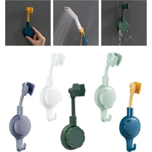 M89B Shower Head Holder Suction Cup Handheld Showerhead Bracket 360° Universal Adjustable Height Rotatable Shower Holder