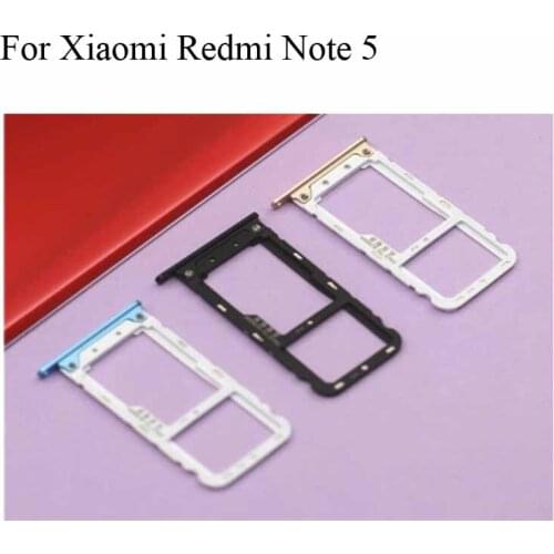 For Xiaomi Redmi Note 5 Note5 SIM Card Tray Holder Carrier Nano Card Tray Slot Holder For Xiaomi Redmi Note 5 Note5