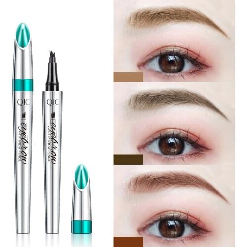Four-Claw Bifurcated Eyebrow Pencil Waterproof Natural Eyebrow Pen Brown Coffee Eyebrow Tint Easy To Wear No Fading Makeup Tools