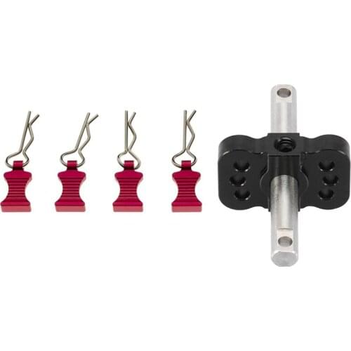 4Pcs R-Type Body Shell Clips Pin For Axial SCX10 TRX4 & 1X Differential Locker Spool Diff Lock Spool