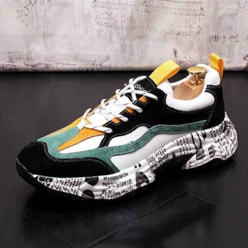 Stephoes Men Fashion Casual Ankle Shoes Summer Breathable Luxury Designer Thick Bottom Dad Shoes Male Youth Trending Shoes