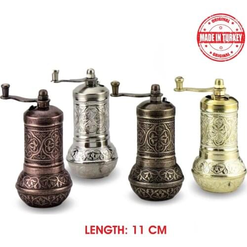 Pepper Salt Mill Coffee Spice Grinder Grinder Pepper Pepper Mill 4.3 '' Antique Copper Hand Grinder Gift Quick Piece 1pc Your Ki