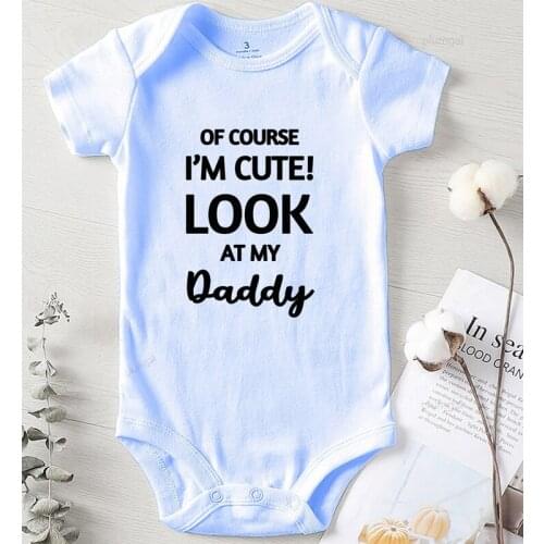 Cute Baby Romper Winter Jumpsuit Kids Boy Clothing Long Sleeve Newborn Girl Outfit One Piece Undershirts Printing Daddy