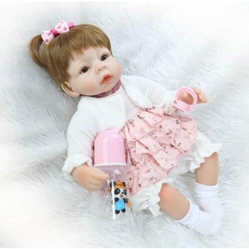 Baby reborn girl 40cm Newborn Princess Babies Fashion Dolls Toy Bebe soft silicone vinyl cloth body 16inch cute newest arrivals