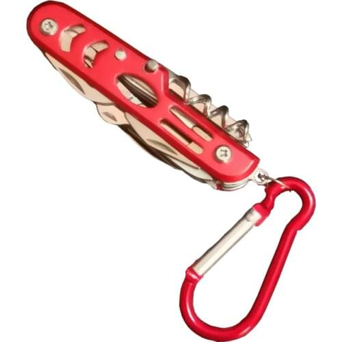 Multi Army Knife with Carabiner Hook 420 Stainsteel Steel multi purpose knife Swiss engraved Pocket Knife