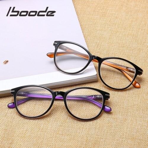 Iboode Fashion Reading Glasses Anti-blue Ultra Light Resin Computer Glasses brand design Light Glasses +1.0 1.5 2 2.5 3.0 3.5