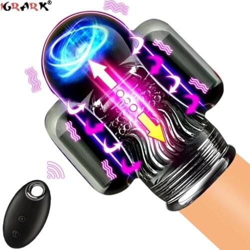 Remote Control Male Masturbation Vibrators Sex Toys For Men Adults Cock Penis Glans Training Delayed Ejaculation Sexual Products