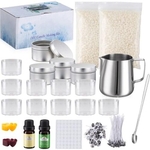 New DIY Candle Making Kit Candle Tools Craft Candle Wick Candle Making Tool Suitable for Beginner Candle Making Beeswax Set