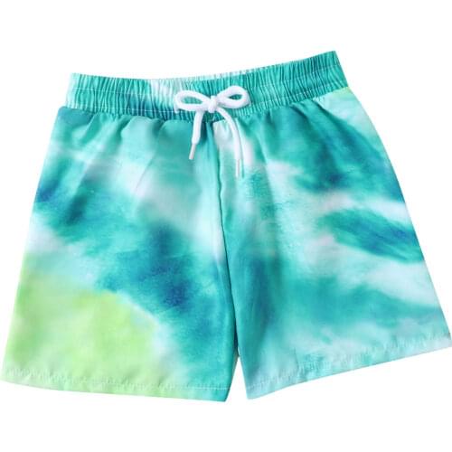 Newest Tie Dye Printed Summer Toddler Boys Beach Swimwear Shorts Baby Kids Children Bathing Trunks Swimsuit Summer Trunks