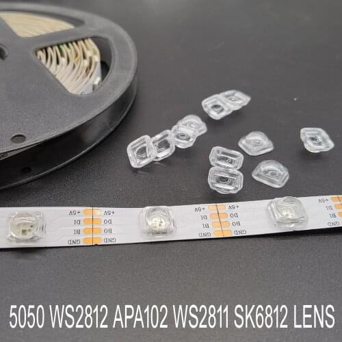 Lens For 5050 LED WS2812 APA102 WS2811 SK6812 30 60 90 120 Degree Angle Lens