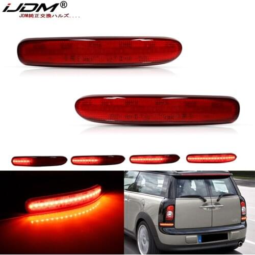 IJDM LED Bumper Reflector Lights For 08-14 Mini Cooper Clubman R55 Outlander, For Tail/Brake,Turn Signal Lights & Rear Fog Lamps