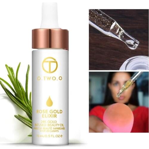 OTWOO 24k Rose Gold Moisturizing Face Lip Essential Oil Bright Anti-aging Serum