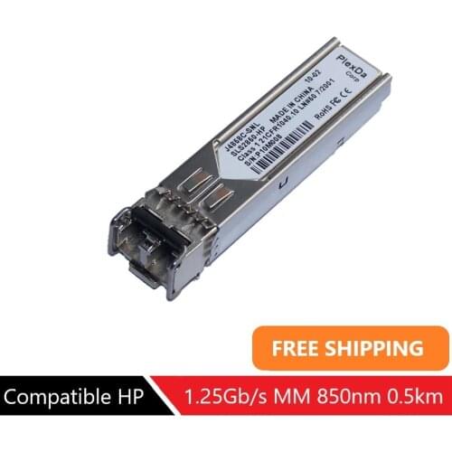 Plexda 1.25Gb/s J4858c-SGD MMF 850nm Mini GBIC fiber optical transceiver, 1000base-SX SFP module for HP Compatible (J4858C-SNL)