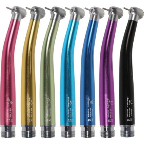 Rainbow 7 Colors Kit 2 hole Standard Head Dental Air Turbine High Speed Handpiece Steel Bearings NSK Style YaBang