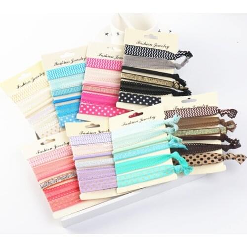 30pcs/18pcs/15pcs/lot Trendy Elastic Women Hair Accessories Hairband Jewelry Hand Band For Girls Hair Tips Headwear no card
