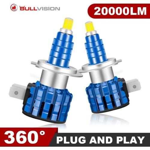 72 CSP 6 Sides H11 H7 Led Car Headlights Bulbs H4 6000K H8 HB3 9005 HB4 9006 60W 3D 360 Turbo LED Fog Lights Auto Automotive